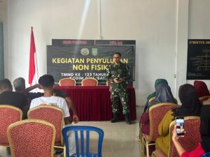 Sasaran Nonfisik Digelar, Satgas TMMD ke-125 Kodim 0316/Batam Gelar Penyuluhan Wawasan Kebangsaan